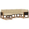 vidaXL Ensemble de canap&eacute;s d'ext&eacute;rieur 6 pcs Naturel et Beige