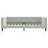 vidaXL Lit de jour avec matelas gris clair 100x200 cm velours