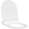 vidaXL Si&egrave;ge de toilette R&eacute;glable Blanc 50 x 36,5 x 5 cm Polypropyl&egrave;ne