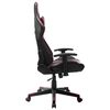 vidaXL Chaise de jeu Noir et rouge bordeaux Cuir artificiel