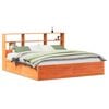 vidaXL Cadre de lit sans matelas cire marron 180x200cm bois pin massif