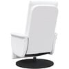 vidaXL Fauteuil inclinable de massage repose-pieds blanc similicuir