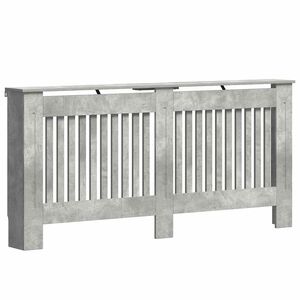 vidaXL Cache-Radiateur Gris b&eacute;ton 172 x 19 x 81,5 cm Bois d'ing&eacute;nierie
