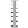 vidaXL Étagère à chaussures Sonoma gris 27,5x27x102 cm Bois ingénierie