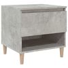 vidaXL Table de chevet Gris b&eacute;ton 50x46x50 cm Bois d'ing&eacute;nierie