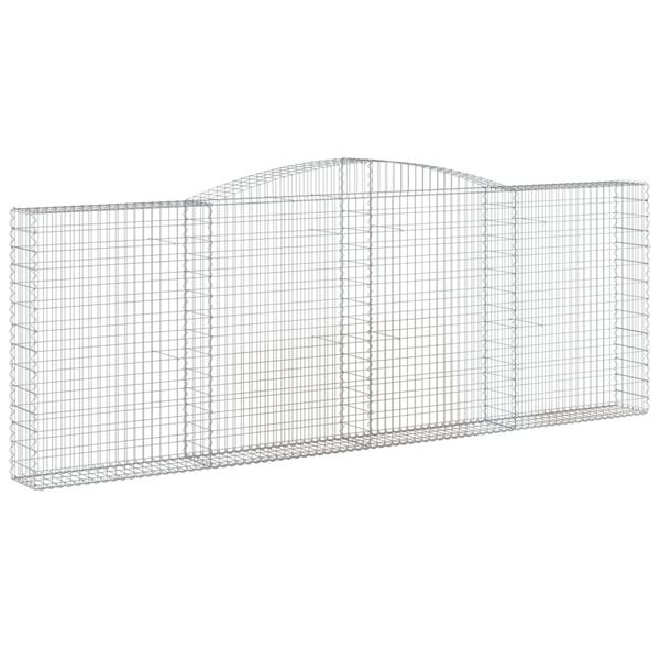 vidaXL Paniers &agrave; gabions arqu&eacute;s 9 pcs 400x30x140/160 cm Fer galvanis&eacute;