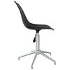 vidaXL Chaise de bureau pivotante Noir PP