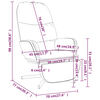 vidaXL Chaise de relaxation avec repose-pieds Bordeaux Similicuir