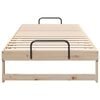 vidaXL Cadre de lit Marron 100 x 220 cm Pin massif