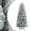 vidaXL Sapins de No&euml;l Blanc chaud PVC, plastique, acier et PE