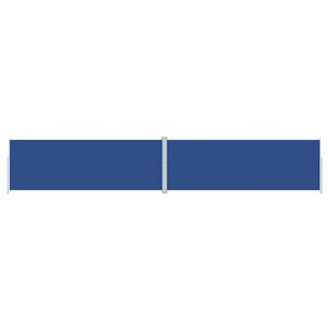 vidaXL Auvent lat&eacute;ral r&eacute;tractable Bleu 220x1200 cm