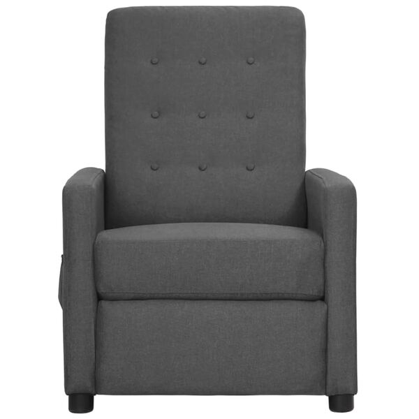 vidaXL Fauteuil Gris clair Tissu