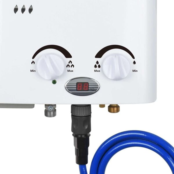 Qlima Chauffe-eau portable à gaz PGWH 1010 Blanc