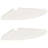 vidaXL &Eacute;tag&egrave;re Flottante d'Angle 2 pc Blanc 30 x 30 x 2 cm