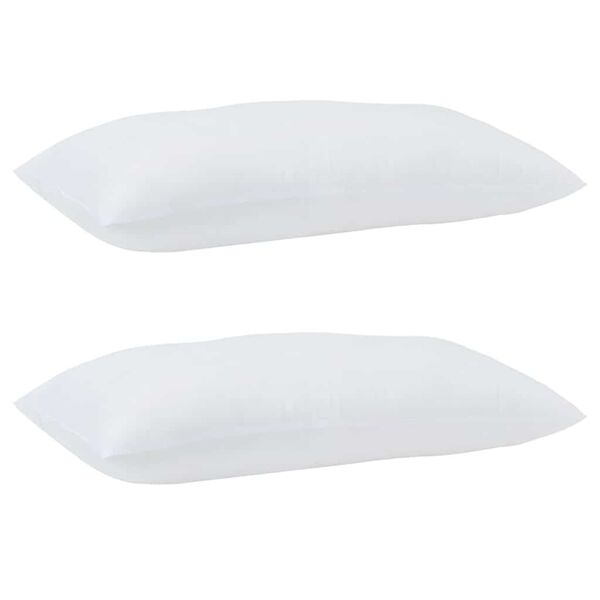 vidaXL Couette avec Oreillers 3 pcs Blanc Microfibre et Plumes D'oie
