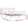vidaXL Cadre de lit sans matelas 160x200 cm bois massif de pin