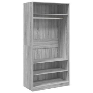 vidaXL Garde-robe sonoma gris 100x50x200 cm bois d'ing&eacute;nierie