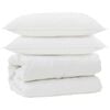 vidaXL Couette avec Oreillers avec oreiller 3 pcs Blanc Microfibre