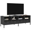 vidaXL Meuble TV noir 135x39x43,5 cm acier lamin&eacute; &agrave; froid