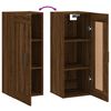 vidaXL Armoire murale ch&ecirc;ne marron 34,5x34x90 cm bois d'ing&eacute;nierie