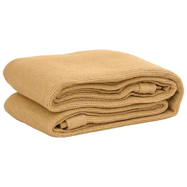 vidaXL Tapis de tente sable 250x350 cm PEHD