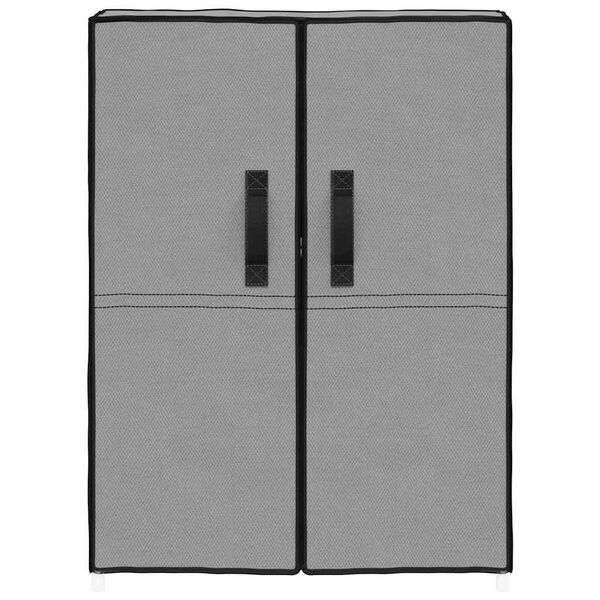 vidaXL Armoire &agrave; chaussures Gris 60x28x90 cm Tissu