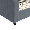 vidaXL Lit de repos sans matelas gris fonc&eacute; 90x200 cm velours