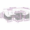 vidaXL Ensemble de canap&eacute; de jardin avec coussin 9 pcs Noir Poly rotin