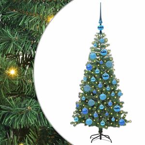 vidaXL Sapin de No&euml;l avec 150 LED avec support Vert 120 cm PVC