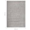vidaXL Tapis shaggy antid&eacute;rapant Gris clair 160x230 cm