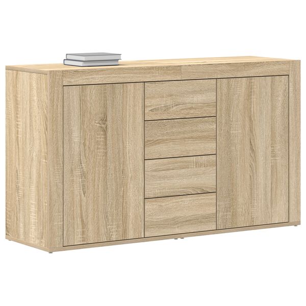 vidaXL Buffet Ch&ecirc;ne Sonoma 120 x 36 x 69 cm Bois d'ing&eacute;nierie