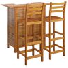 vidaXL Ensemble de bar de jardin 3 pcs Bois d'acacia solide