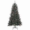 vidaXL Sapin de No&euml;l artificiel Vert 180 cm PVC, plastique et acier