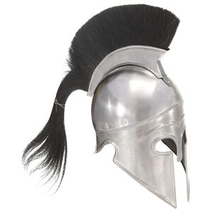 vidaXL Casque de guerrier grec antique pour GN Argent&eacute; Acier