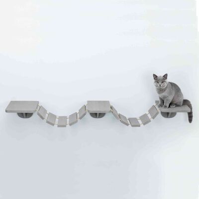TRIXIE Échelle d'escalade murale pour chats 150x30 cm Taupe