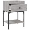 vidaXL Tables de chevet 2 pcs sonoma gris 40,5x31x60 cm
