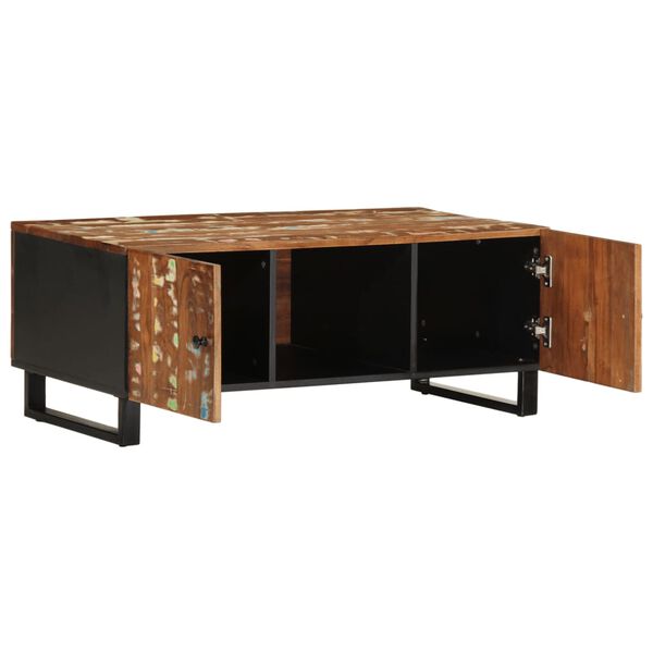 vidaXL Table basse 100x54x40 cm bois de récupération et d'ingénierie