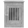vidaXL Meuble de cage pour chiens gris b&eacute;ton 55x80x68 cm