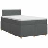 vidaXL Lit boxspring avec matelas Gris fonc&eacute; 120 x 200 cm Tissu