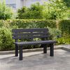 vidaXL Banc de jardin anthracite 110x52x71 cm polypropyl&egrave;ne