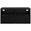 vidaXL Meubles TV muraux 2 pcs Ch&ecirc;ne noir 60 x 30 x 30 cm