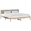 vidaXL Cadre de lit Gris clair 200 x 200 cm Pin massif