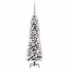 vidaXL Sapin de No&euml;l artificiel Blanc 120 cm PVC, m&eacute;tal et plastique
