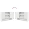 vidaXL Ensemble de mobilier de salle de bain avec tiroir 2 pcs Blanc