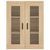 vidaXL Armoires murales 2 pcs ch&ecirc;ne sonoma bois d'ing&eacute;nierie