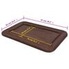 vidaXL Matelas pour chiens Taille XXL Marron