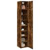 vidaXL Armoire de rangement mince ch&ecirc;ne fum&eacute; 40x42,5x225 cm