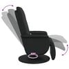 vidaXL Fauteuil de massage pivotant Noir 71 x 90 x 105 cm Simili cuir