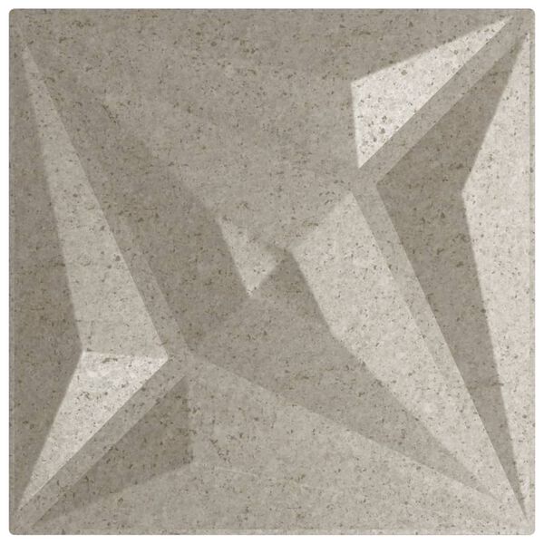 vidaXL Panneaux muraux 48 pcs béton 50x50 cm XPS 12 m² étoile