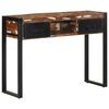 vidaXL Table console multicolore 100x35x75 cm bois massif r&eacute;cup&eacute;ration
